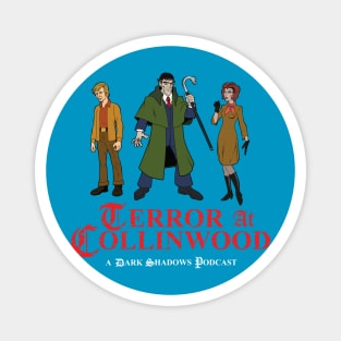 Terror at Collinwood - Cartoon Dark Shadows - Barnabas, Julia, Willie - designed by Eric Marshall Magnet